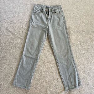 Zara high rise light wash jeans